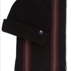 Tommy Hilfiger Unisex Hat and Scarf Gift Set